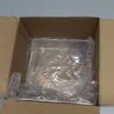 Geelin 1 Pcs Tissue Box Holder Wall Mount Acrylic Dispenses Tissue Box Shelf Gloves Wipes Paper Napkins Organizer Upward or Downward for Kitchen Bathroom Office Rv (Clear)