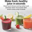 Hamilton Beach Easy Clean Juice Extractor with Easy Sweep cleaning tool, 3" Big Mouth chute, R67870 