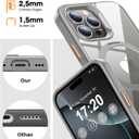 360 Rotatable Magnetic Stand for iPhone 16 pro Case Compatible with Magnetic 16FT Military Drop Protection, Anti-Scratch/Fingerprint Shockproof iPhone 16 pro Phone Case(Clear-Grey)