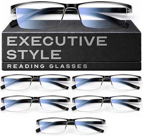 Gaoye Reading Glasses Men/Women, Eyeglasses, Blue Light Readers for Men/Women, Eye Glasses, Pack 6