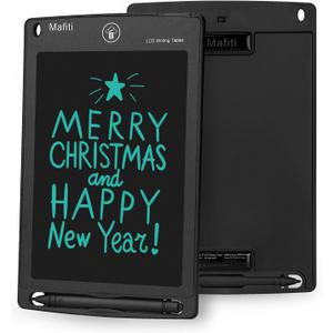 Mafiti LCD Writing Tablet 8.5 Inch Electronic Writing Drawing Pad Portable Doodle Board Gifts for Kids Office Memo Home Whiteboard Black