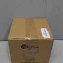 White Tissue Box Cover Square Resin Tissue Holder for Home Decor, Hand Poured Marble Ribbed Cube Tissue Box Holder  5.5 Inch Heavy Duty Luxury Tissue Box Case for Bathroom, Living Room, Office