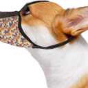 Dog Muzzle for Extra Small Dogs Anti & Prevent Biting Chewing Barking Soft Air Mesh Muzzles Reflective Ajustable Full Coverage Dog Mouth Guard Cover for Grooming Scavenging Orange S