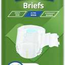 FitRight Bariatric Adult Diapers, Ultra Heavy Absorbency, 3XL (Waist Size 65in-84in), 12 Count, Disposable Incontinence Briefs for Men and Women, Moisture-Wicking, Leak Protection