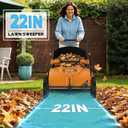 26" Push Lawn Sweeper, Grass & Leaf Collector with 3.8 cu. ft Large Capacity Hopper, Tool-Free Height Adjustment Yard Sweeper for Leaves, Grass Clippings, and Garden Debris
