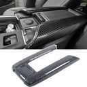 Car Center Console Cover Trim Compatible with Toyota Grand Highlander 2024 2025 2026,ABS Center Seat Armrest Storage Box Panel Frame Trim Cover Interior Accessories 1PCS (Carbon Fiber Pattern)