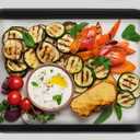 Herogo Baking Sheet Pan Set, 96.71 Inch Nonstick Carbon Steel Cookie Sheet Bakeware Set for Oven, Multipurpose Kitchen Cookware 2 Pack, Non Toxic & Heavy Duty & Easy Clean-Small (Matte Black)