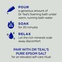 Dr Teal's Foaming Bath with Pure Epsom Salt, Cannabis Sativa Hemp Seed Oil, 34 fl oz (Pack of 2)