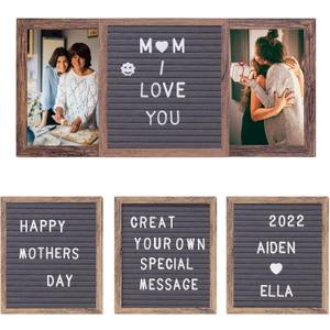 Mothers Day Picture Frame, Mother Day Gift for Mom from Daughter, 4x6'' Personalized Picture Frame Solid Wood Mom Birthday Gifts from Son, Customizable Gifts for Grandma Grandpa Gigi, Nana, Mama