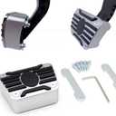 Universal 1'' Clutch Pedal Pad Extender for Manual Transmission Vehicles - Durable Alloy Extension for Smoother Shifting and Enhanced Driving Comfort