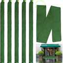 Yopay 6 Pack Long Canvas Sandbags for Flood Protection, 5.7 Feet x 5.7" Reusable Water Barrier Bags, Heavy-Duty Emergency Rain Wind Sand Bags for Flooding, Storm, Home, Garden, Door, Window