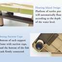 Tfwadmx Turtle Basking Platform, Floating Turtle Dock, Turtles Platform for Aquarium, Aquatic Juvenile Turtles, Frogs, Crabs (Medium)