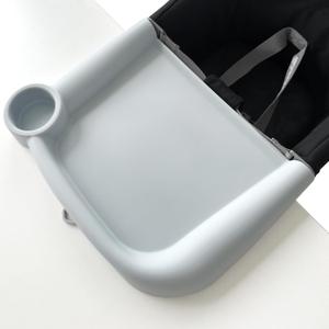 Silicone Baby Dining Tray Compatible with Inglesina Fast Table Chair & Other Hook-On High Chairs,Portable Clip-On Fast Table Chair Baby Tray, Dishwasher Safe & BPA Free (Upgraded Gray)