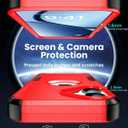 for iPhone 17 Magnetic Case,Compatible with Magsafe,2X Screen Protector,Heavy Duty Protection,Rugged & Durable Phone Case for iPhone 17 Case,Red