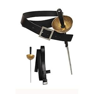 Cekalue Kids Cosplay Sword Adjustable Leather Holder Belt Medieval Pirate Cat in Boots Costume Accessory