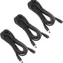 XINGYHENG 3 Pack 19V Power Extension Cable DC5.5 x 2.1mm Male to Female Plug Power Supply Connector Extension Cord for Computer Projector Strip Speaker CCTV Security Camera 9.8FT
