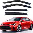KPY Rain Guards Fit for 2020-2026 Toyota Corolla, Out-Channel Window Visors Vent Wind Deflectors 4PC, Car Accessories for 20-26 Corolla Sedan (Excludes Hatchback)
