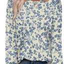 Alaroo Womens Long Sleeve Shirts 2026 Fall Tunic Tops Crewneck Blouses Print, L