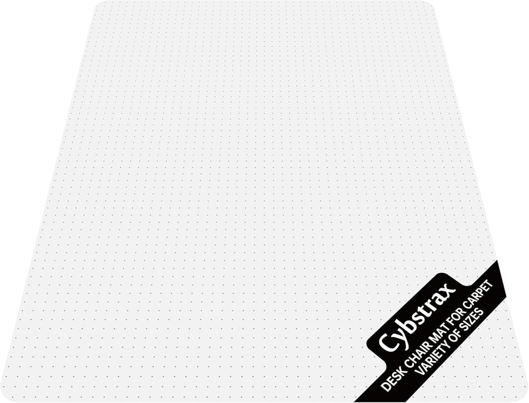 Office Chair Mat for Hardwood & Tile Floor, 46"x72" Desk Computer Chair Mat, Anti Slip, Non-Curve, Floor Protector Under Desk Low-Pile Office Rug for Rolling Chair (Grey)