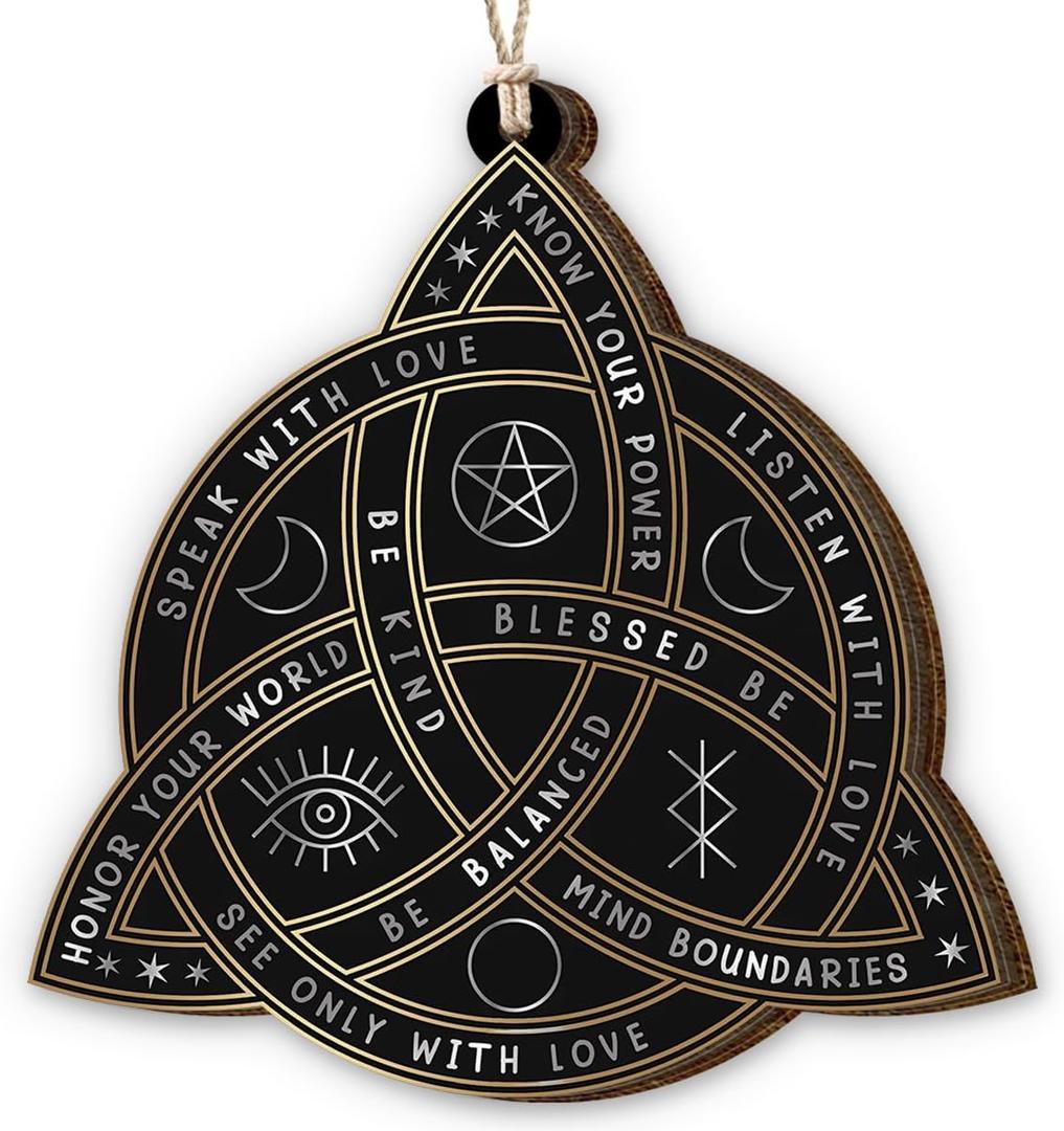 Celtic Knot Christmas Ornament 2025 - Irish Gifts for Women Men, Celtic Gifts for Family Friends Neighbors, Wooden Ornaments for Christmas Tree Decorations, Holiday Hanging Celtic Knot Decor