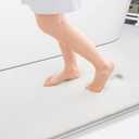 Smiry Memory Foam Bath Mat 36x24, Extra Soft and Absorbent Bathroom Mats, Non Slip Washable Carpet for Floor, Shower and Tub, Ivory White