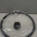 Silicon Glass Lid for Pot,Pan,Skillet Fits 10"(26CM) Cookware Silicon lid Dishwasher Safe, Replacement Lid Vented Tempered Glass with Heat Resistant Silicone Rim By HR Huare Technology, Black,1 Pack