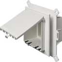 Arlington DBLVS2W-1 Weatherproof Outdoor Keypad and Alarm Enclosure for New Vinyl Siding, White, 1-Pack