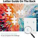 Puzzles for Adults 1000 Pieces Color Explosion, Impossible Puzzles 1000 Piece, Gradient Colorful Hard Difficult Clearance Puzzle for Adults, Challenging Jigsaw Art Painting