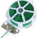 Twist Tie, 328 Feet (100m), green cable ties with Cutter, Garden Plant Ties Reusable, Green Twist Ties for plants Gardening Tomatoes Tie garden ties for plants,garden twist ties flowers Climbing