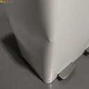 SONGMICS Trash Can, 2 x 8 Gallon (2 x 30 L) Garbage Can for Kitchen, with 15 Trash Bags, 2 Compartments, Plastic Inner Buckets and Hinged Lids, Airtight, White and Gray ULTB60WT