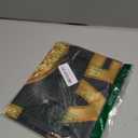 2026 Happy New Year Banner, 72x44 Inches - Golden Fabric New Year Backdrop for New Year's Eve Celebration