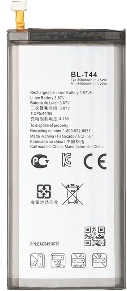 for LG Stylo 5 Battery Replacement BL-T44 LMQ720TS LMQ720CS LMQ720PS LMQ720MS Q60 LM-X525WA with Free Toolkit Adhesive