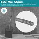 SDS-Max Shank 6 Inch Floor Scraper Chisel Bit - 6" Wide Blade Scraper 25" Long Alloy Steel Jack Hammer Drill Bit - Removal Tools for Tile Wallpaper Thinset Hardwood Adhesive Glue Linoleum