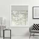 Exclusive Home Curtains Acadia 100% Blackout Polyester Roman Shade, 34"x64", Silver