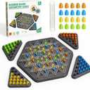 Chain Triangle Chess Game, Strategy Board Games for Kid 6-8-12, Chess Board Games for Adults, Family Games for Kids Adults, Triangle Rubber Band Game, 2 to 4 Players, Kids Christmas Birthday Gifts