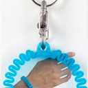Nite Ize KWB-03-R6 Key Band-It, Stretch Wristband Key Chain With S-Biner Clip, Blue