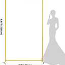 Wokceer Wedding Arch Backdrop Stand 6.6x4 FT Square Wedding Arches for Ceremony Gold Metal Balloon Arch Frame for Wedding Birthday Party Garden Arbor Anniversary Event Christmas Decor