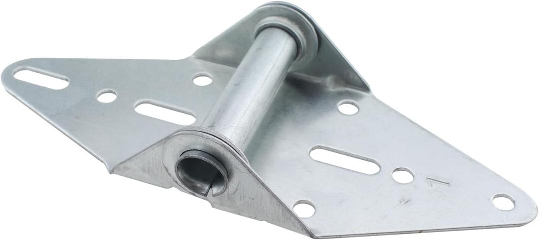 Hinge #1 Replacement Part for Light Commercial Garage Door Silver Galvanised Iron Garage Door Hinge Bracket Shaft Piece Hinge for Replacing Worn or Damaged Garage Door Hinge