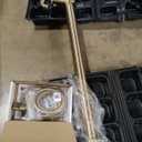 Delta Faucet Tetra Floor-Mount Freestanding Tub Filler with Hand Held Shower, Gold Tub Faucet, Lumicoat Champagne Bronze T4789-CZ-PR-LHP-FL (Valve and Handle Not Included)