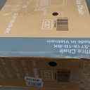 Sweetcrispy Office Computer Desk Chair, Ergonomic Mid-Back Mesh Rolling Work Swivel Task Chairs with Wheels, Comfortable Lumbar Support, Comfy Flip-up Arms for Home, Bedroom, Study, Student, Black