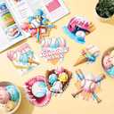 HunnmingRe 4 Pcs Ice Cream Drip Baseball Banner 67 Meme Paper Garland 39 ft Pre-Assembled Baseball Party Decorations Funny Sports Theme Birthday Garland Baby Shower Party Supplies(Ice Cream Drip)