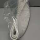 2 Pack Small Woven Basket with Gift Bags and Ribbons, Empty Decorative Gift Chest Box, Cute Baby Gift Basket for Nursery, Cotton Rope Room Shelf Storage Basket with Handles, All 12"x 8"x 5",White