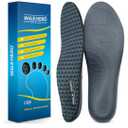 Walkhero Arch Support Inserts for Plantar Fasciitis and Flat Foot, Orthotic Insoles with Everyday Comfort and Support, Relieve Foot Pain and Fatigue (Mens 10-10 1/2 | Womens 12-12 1/2 Gray)
