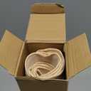 Set of 12 Blue Beige Cotton Placemats 15 Inch Round Scalloped Embroidery Placemats Washable Double Layered Rustic Table Mat Fabric Napkins for Wedding Table Decor