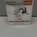 USB C Wired Headphones,Open Ear Headphones with Mic Air Conduction Wired Earbuds with Premium Sound Headset Perfect for with New iPhone 15 & 16, Samsung & Android Type C Phones- Black