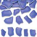 PATIKIL 250g/0.55LB Irregular Ceramics Mosaic Tiles, 0.79"-1.57" Mosaic Stained Tile Broken Porcelain Pieces Stones Bulk for DIY Craft Making Vases Home Decoration, Dark Blue