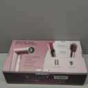 Shark FlexFusion Hair Straightener & Powerful Hair Dryer with Fusion Hair Brush, Ceramic Air Styler with Auto-Wrap Curlers & Concentrator, Ceramic Plates, Cosmic Blush