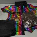 Gorkonpy 70s Outfits for Boys Kids Disco Costume Halloween Party Dress Up (Multicolor, 5-7 Years)