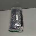 Semicircle Absorbent Bathroom Rug Thickened Soft Chenille Non-Slip Floor Mat Machine Washable Mat Dries Quickly Shaggy Foot Pad for Bedroom Living Room (Black, 15.7-23.6in)