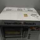 Hamilton Beach Easy View XL Toaster Oven with Sure-Crisp Air Fry, 6 Slice Capacity, Black with Stainless Steel Accents, R31460, 25 liters